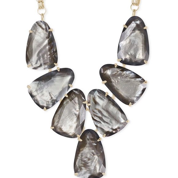 Kendra Scott Grey MOP Harlow Necklace - Picture 2 of 4